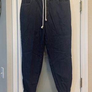 LOFT Navy Women's Joggers with Drawstring